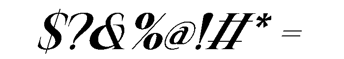 Quenor Italic Font OTHER CHARS