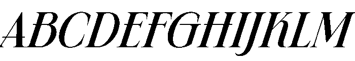 Quenor Italic Font UPPERCASE