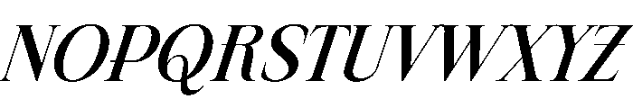 Quenor Italic Font UPPERCASE