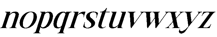 Quenor Italic Font LOWERCASE