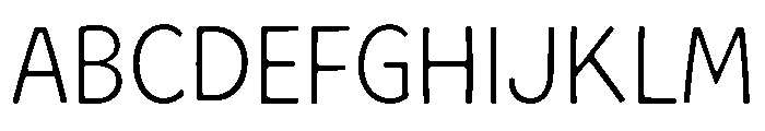 Quiby Light Font UPPERCASE