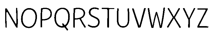 Quiby Light Font UPPERCASE