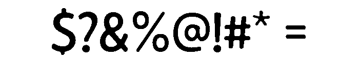 Quiby Medium Font OTHER CHARS