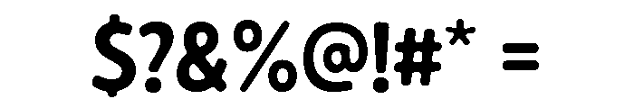 Quiby Semibold Font OTHER CHARS