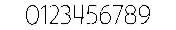 Quiby Thin Font OTHER CHARS