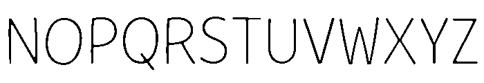 Quiby Thin Font UPPERCASE