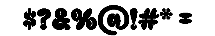 Quick Brisky Solid Regular Font OTHER CHARS