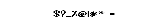 Quick Jump Font OTHER CHARS