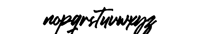 Quick Restoration Regular Font LOWERCASE