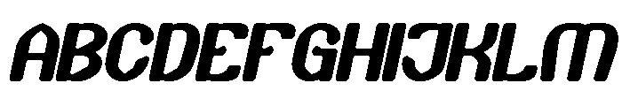 Quick Shot Bold Italic Font UPPERCASE