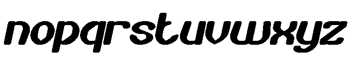 Quick Shot Bold Italic Font LOWERCASE