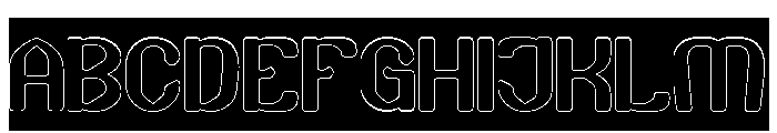 Quick Shot-Hollow-Inverse Font UPPERCASE