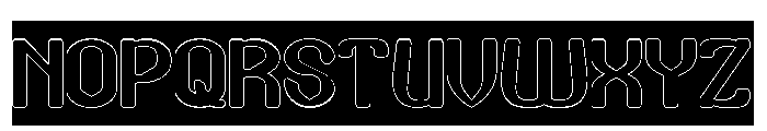 Quick Shot-Hollow-Inverse Font UPPERCASE