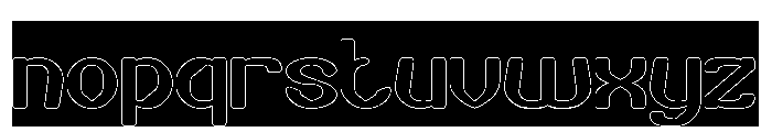 Quick Shot-Hollow-Inverse Font LOWERCASE