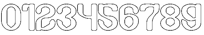 Quick Shot-Hollow Font OTHER CHARS