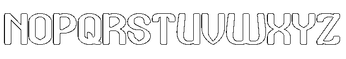 Quick Shot-Hollow Font UPPERCASE