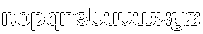 Quick Shot-Hollow Font LOWERCASE