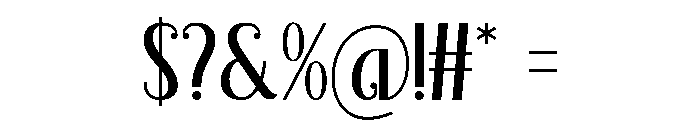 Quick Spirit Regular Font OTHER CHARS