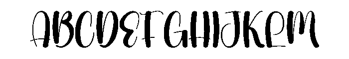 Quick Winter1 Font UPPERCASE