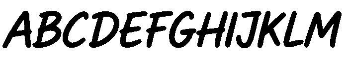 Quick Write Font UPPERCASE