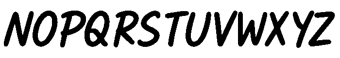 Quick Write Font UPPERCASE