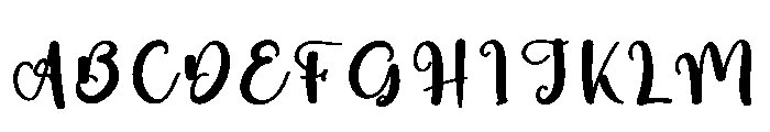Quickly Signature Font UPPERCASE