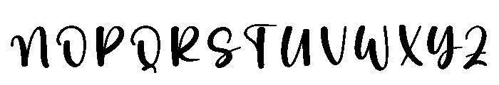 Quickly Signature Font UPPERCASE