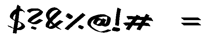 Quickpen Font OTHER CHARS