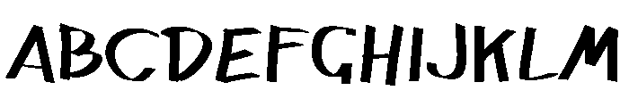 Quickpen Font UPPERCASE