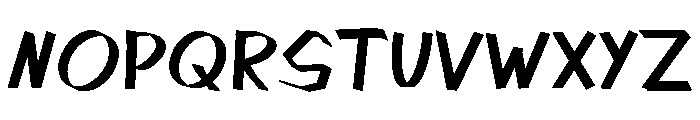 Quickpen Font UPPERCASE