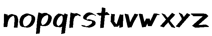 Quickpen Font LOWERCASE