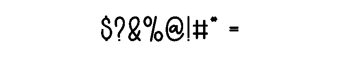 Quicksend Font OTHER CHARS