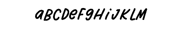 Quicky Bunny Font UPPERCASE