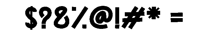 Quicky Strights Font OTHER CHARS