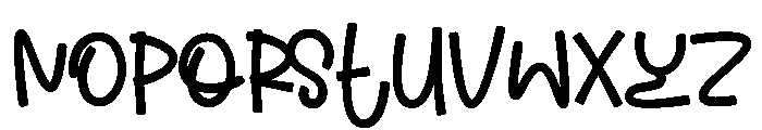 Quicky Strights Font LOWERCASE