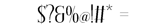 Quiet Lumie Regular Font OTHER CHARS
