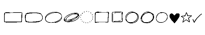Quiet Notely Doodles Font UPPERCASE
