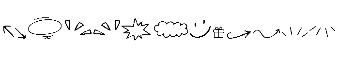 Quiet Notely Doodles Font LOWERCASE