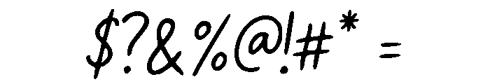 Quiet Notely Script Font OTHER CHARS