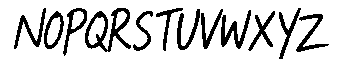 Quiet Notely Script Font UPPERCASE