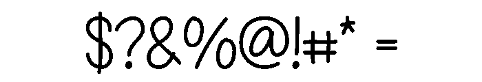 Quiet Routine Font OTHER CHARS