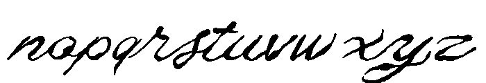 Quiet Story Script Font LOWERCASE