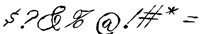QuietStory-Script Font OTHER CHARS