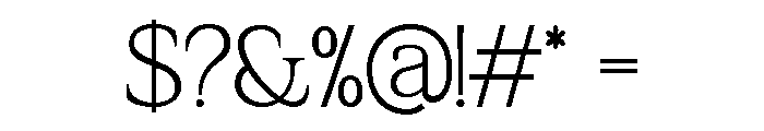 Quigaro Regular Font OTHER CHARS
