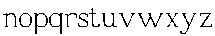 Quigaro Regular Font LOWERCASE