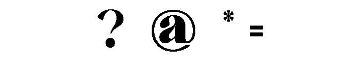 Quill Crest Regular Font OTHER CHARS