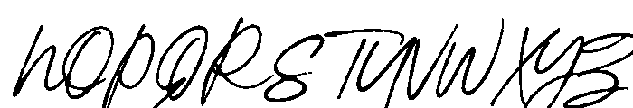 Quilla Aksara Script Font UPPERCASE