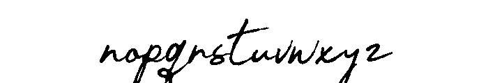 Quilla Aksara Script Font LOWERCASE