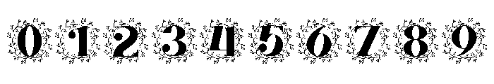 Quillcrest Monogram Font OTHER CHARS