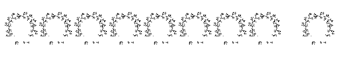 Quillcrest Split Monogram Font OTHER CHARS